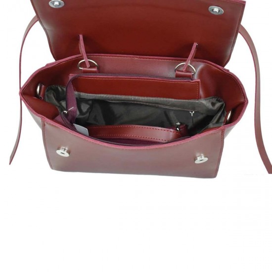 Жіноча модельна сумочка LUCHERINO 598 бордовий