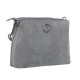 Жіноча сумочка з натурального замша LUCHERINO 628 сірий