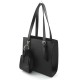Жіноча модельна сумка + косметичка LARGONI 2140 чорний