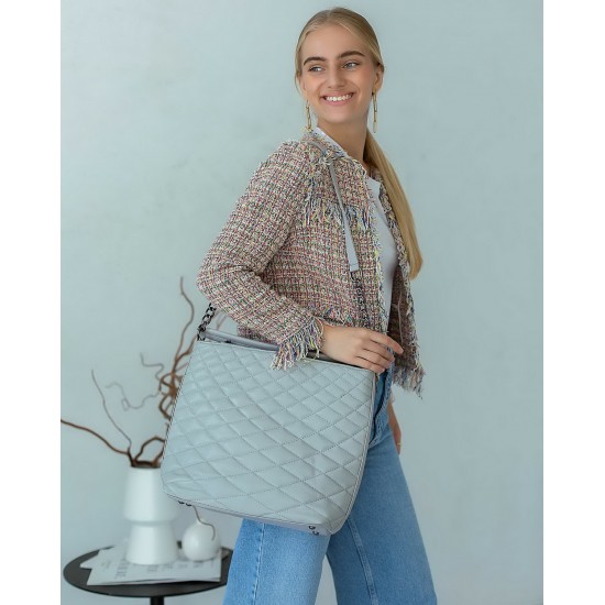 Жіноча модельна сумка WELASSIE Ермін сірий