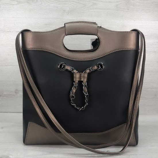 Женская модельная сумка + косметичка OLETO Mishel черный