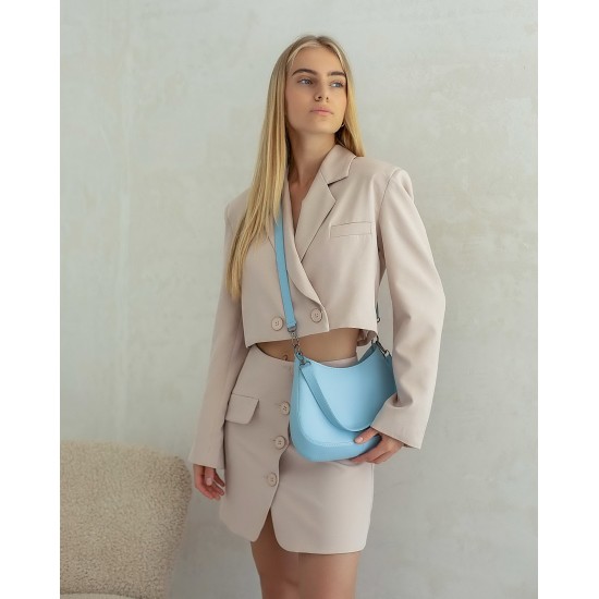 Женская сумка через плечо WELASSIE Флэр голубой