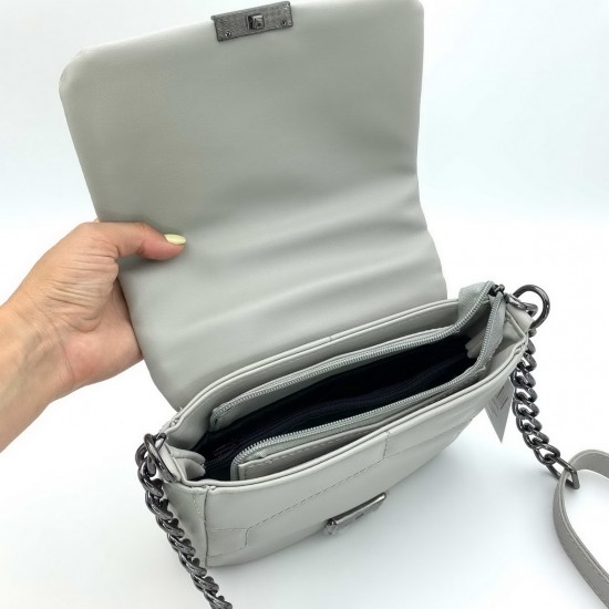 Женская сумка через плечо WELASSIE Санди серый