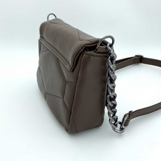 Женская сумка через плечо WELASSIE Санди шоколадный