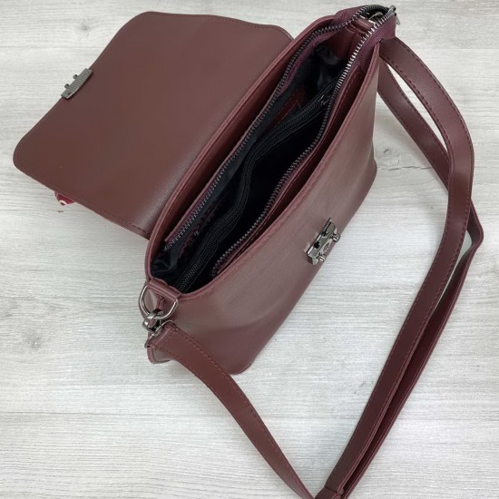 Женская модельная сумочка WELASSIE Лиам бордовый