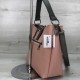 Жіноча модельна сумка на три відділення WELASSIE Сати пудра