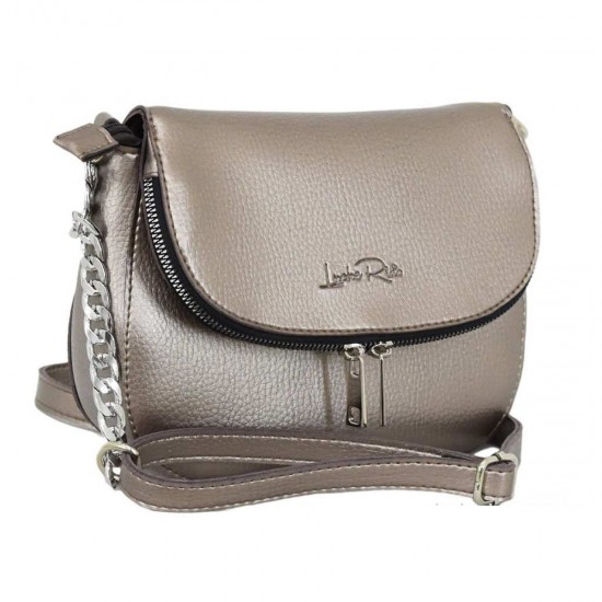 Жіноча модельна сумочка LUCHERINO 626 бронзовий