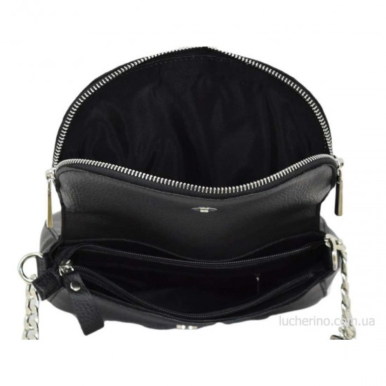 Женская сумочка из натурального замша LUCHERINO 626 черный