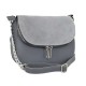 Женская сумочка из натурального замша LUCHERINO 626 серый
