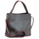 Жіноча модельна сумка LUCHERINO 516 чорний + червоний