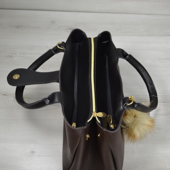Женская модельная сумка WELASSIE Альба коричневый