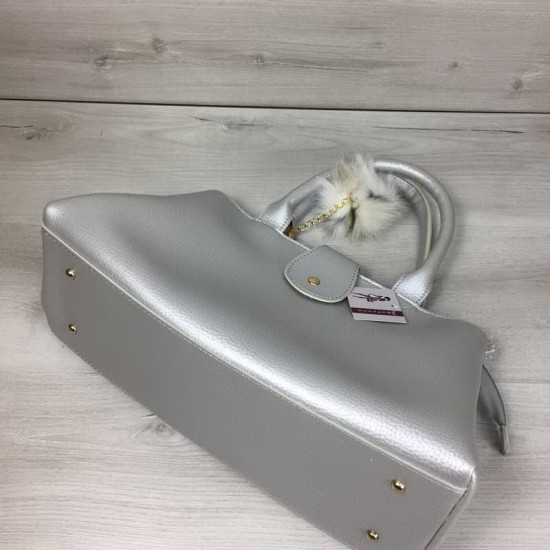 Женская модельная сумка WELASSIE Альба серебро