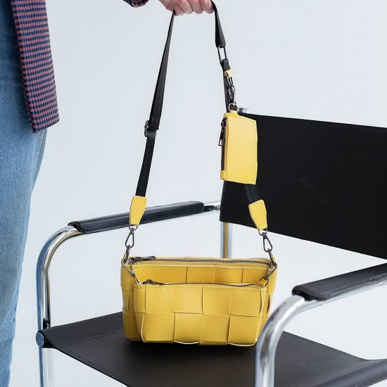 Женская сумочка комплект 3 в 1 WELASSIE Салли желтый