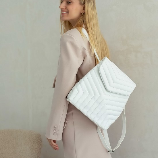 Женская модельная сумка-рюкзак WELASSIE Луки белый