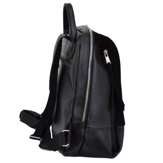 Жіночий рюкзак з натуральної замші LUCHERINO 606 чорний
