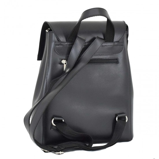 Женская рюкзак из натуральной кожи LUCHERINO 608 черный