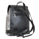 Женская рюкзак LUCHERINO 608 черный + серебро