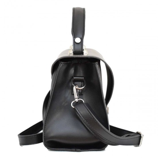 Жіноча сумочка LUCHERINO 572 чорна + срібло