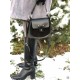 Жіноча сумочка з натурального замша LUCHERINO 662 чорний