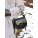 Женская сумочка из натурального замша LUCHERINO 662 черный