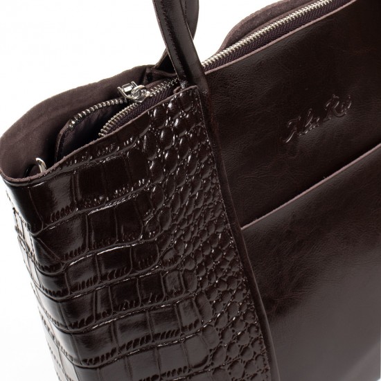 Жіноча сумка з натуральної шкіри ALEX RAI 13-9710 коричневий