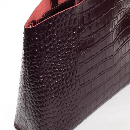 Женская сумка из натуральной кожи ALEX RAI 13-9506 бордовый