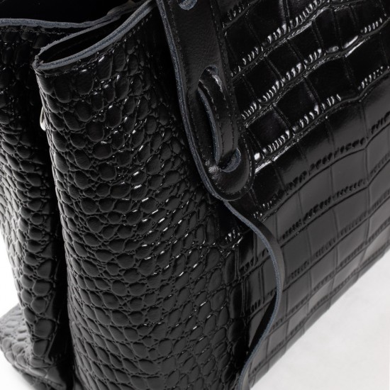 Женская сумка из натуральной кожи ALEX RAI 16-3204 черный