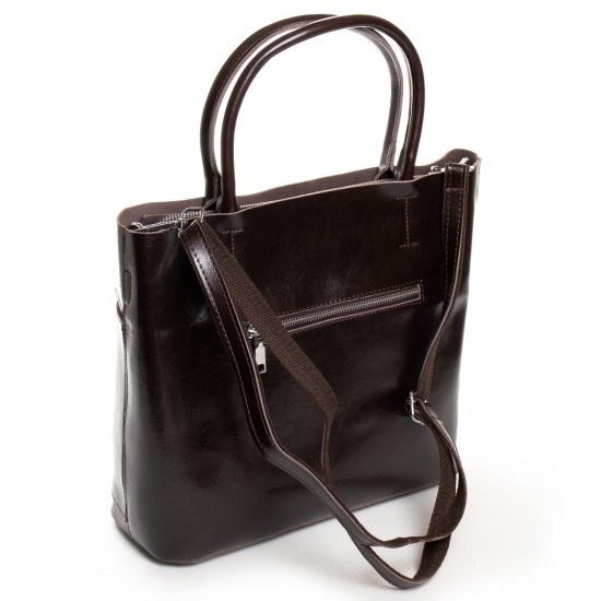 Жіноча сумка з натуральної шкіри ALEX RAI 13-9505 коричневий