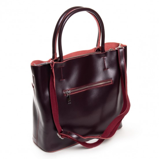 Женская сумка из натуральной кожи ALEX RAI 13-9505 бордовый
