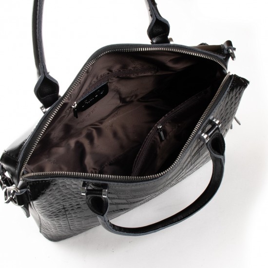 Жіноча сумка з натуральної шкіри ALEX RAI 20-8542 чорний