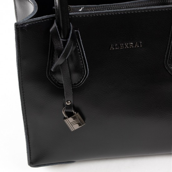 Женская сумка из натуральной кожи ALEX RAI 19-P1527 черный