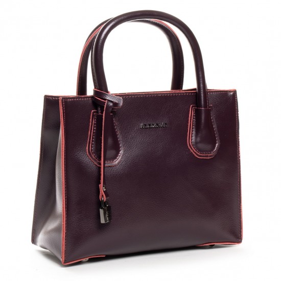 Жіноча сумка з натуральної шкіри ALEX RAI 19-P1527 бордовий