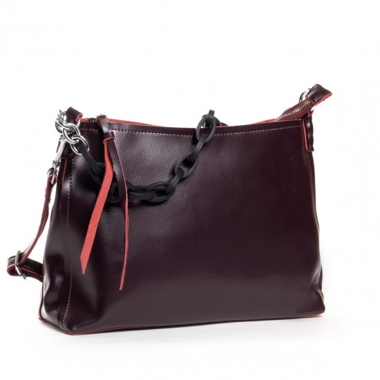 Женская сумка из натуральной кожи ALEX RAI 17-8900 бордовый