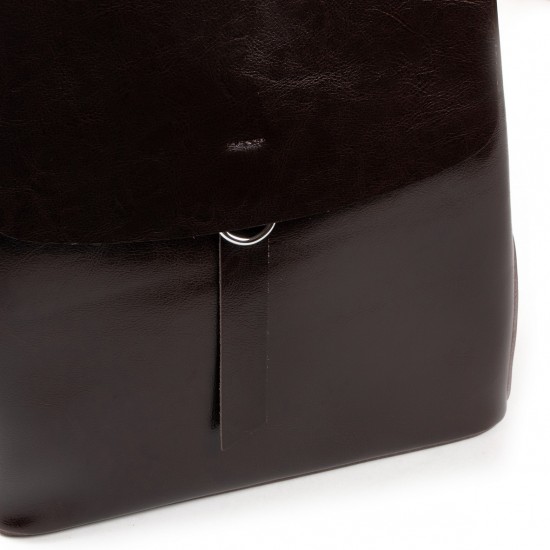 Женский рюкзак из натуральной кожи ALEX RAI 18-377 коричневый