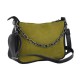 Женская сумочка из натурального замша LUCHERINO 698 оливковый замш
