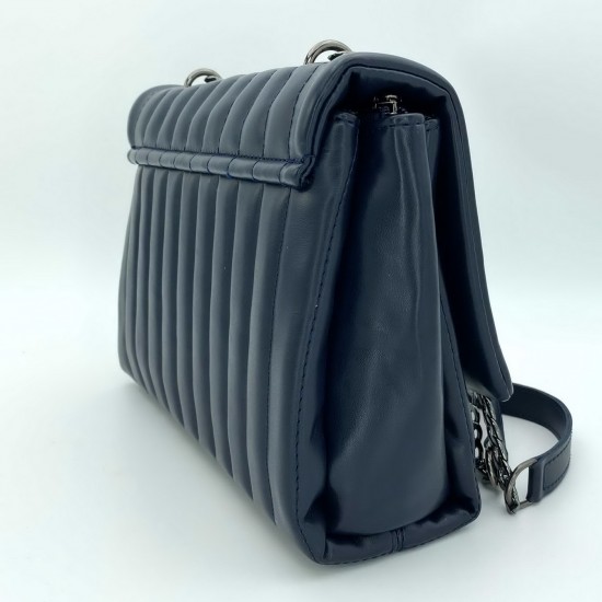 Женская сумка на три отделения WELASSIE Темми темно-синий