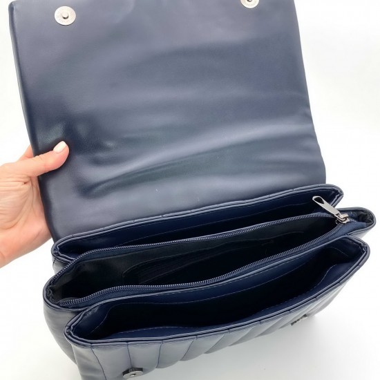 Жіноча сумка на три відділення WELASSIE Темми темно-синій