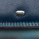 Шкіряний жіночий гаманець dr.Bond Rainbow WRS-15 синій