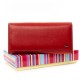 Шкіряний жіночий гаманець dr.Bond Rainbow WRS-22M червоний
