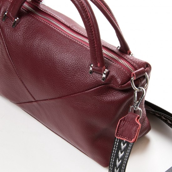 Женская сумка из натуральной кожи ALEX RAI 83104-9 бордовый