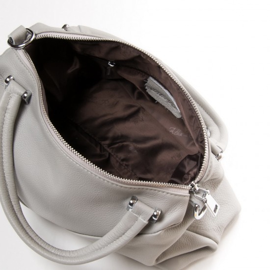 Жіноча сумка з натуральної шкіри ALEX RAI 83104-9 сірий