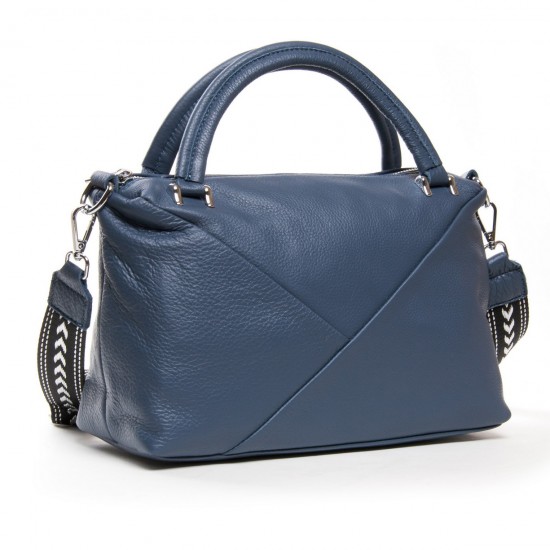 Жіноча сумка з натуральної шкіри ALEX RAI 83104-9 синій