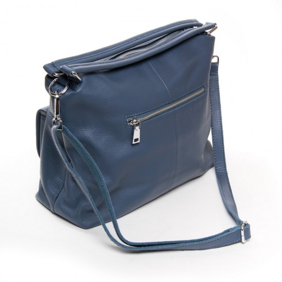 Жіноча сумка з натуральної шкіри ALEX RAI 83105-9 синій