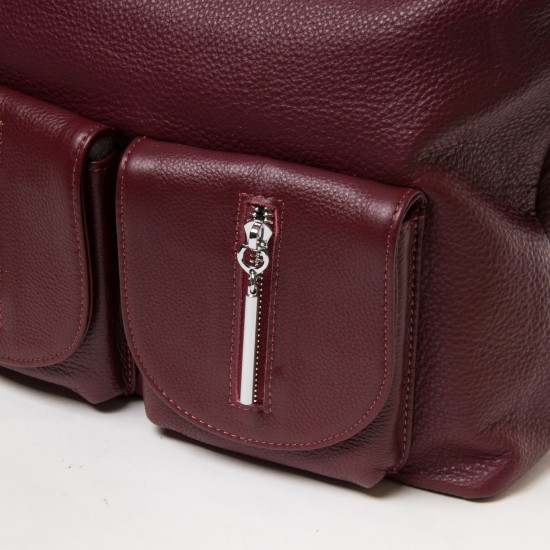 Жіноча сумка з натуральної шкіри ALEX RAI 83105-9 бордовий