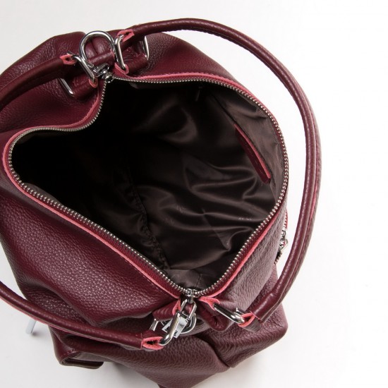 Жіноча сумка з натуральної шкіри ALEX RAI 83105-9 бордовий