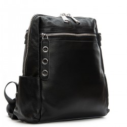 Рюкзак жіночий з натуральної шкіри ALEX RAI 8781-9 чорний