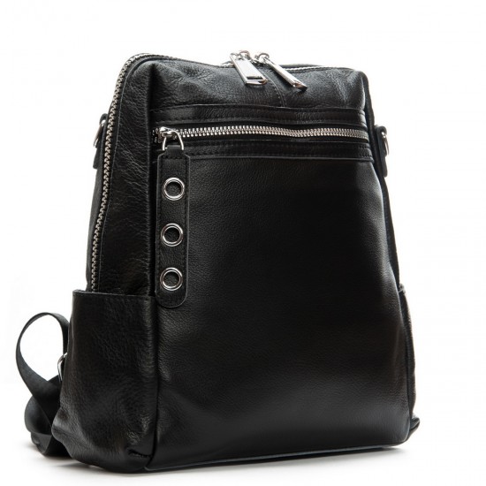 Рюкзак жіночий з натуральної шкіри ALEX RAI 8781-9 чорний