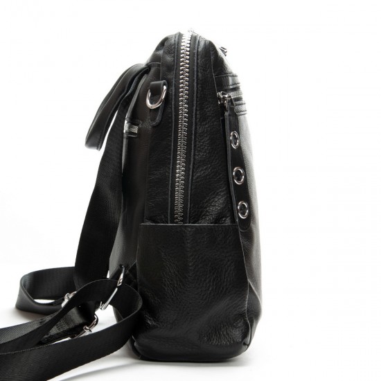 Рюкзак жіночий з натуральної шкіри ALEX RAI 8781-9 чорний