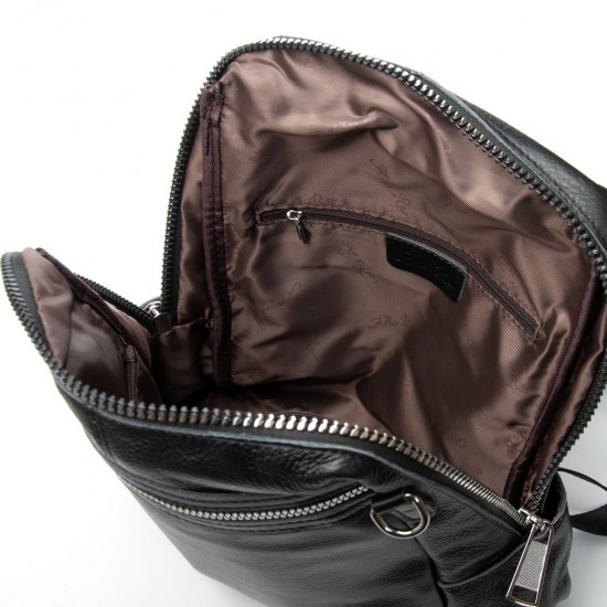 Рюкзак жіночий з натуральної шкіри ALEX RAI 8781-9 чорний