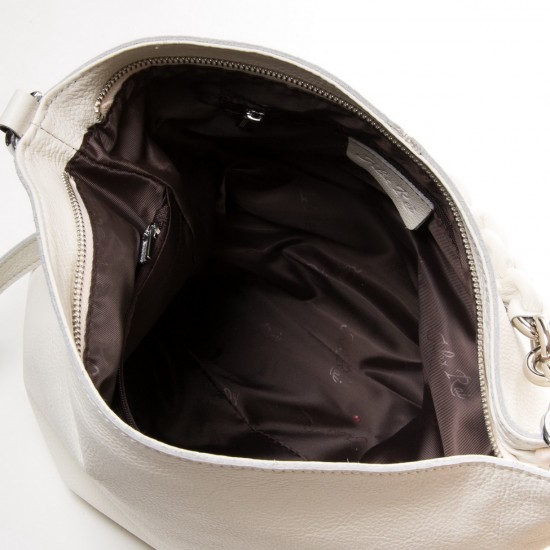 Женская сумка из натуральной кожи ALEX RAI 32-8798-9 бежевый